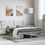 sengeramme med sengegavl 150x200 cm metal hvid