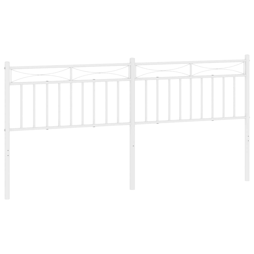 udskiftningsgavl 180 cm metal hvid