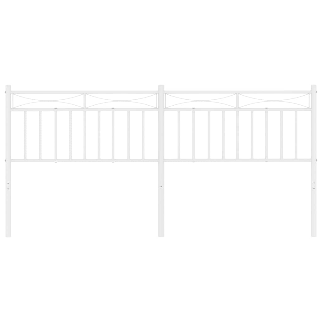 udskiftningsgavl 180 cm metal hvid