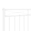 udskiftningsgavl 180 cm metal hvid