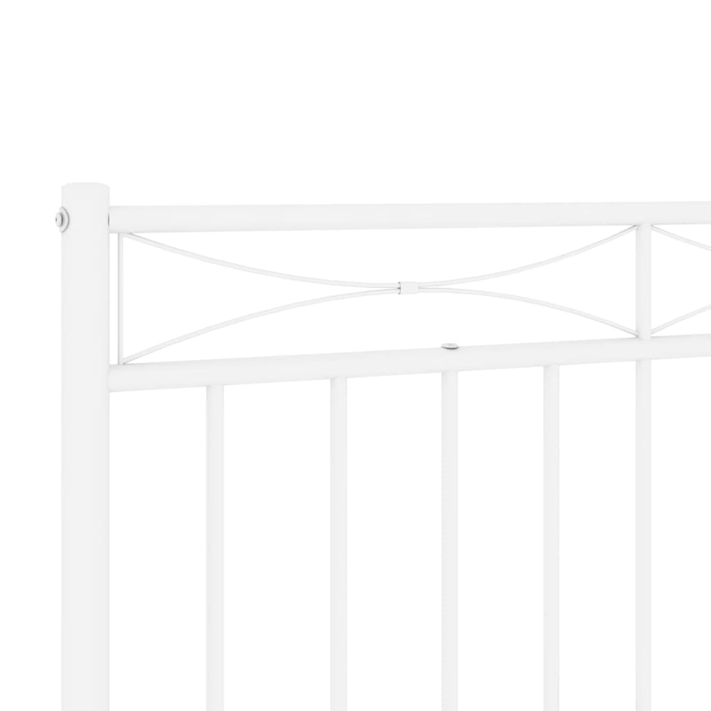 udskiftningsgavl 180 cm metal hvid