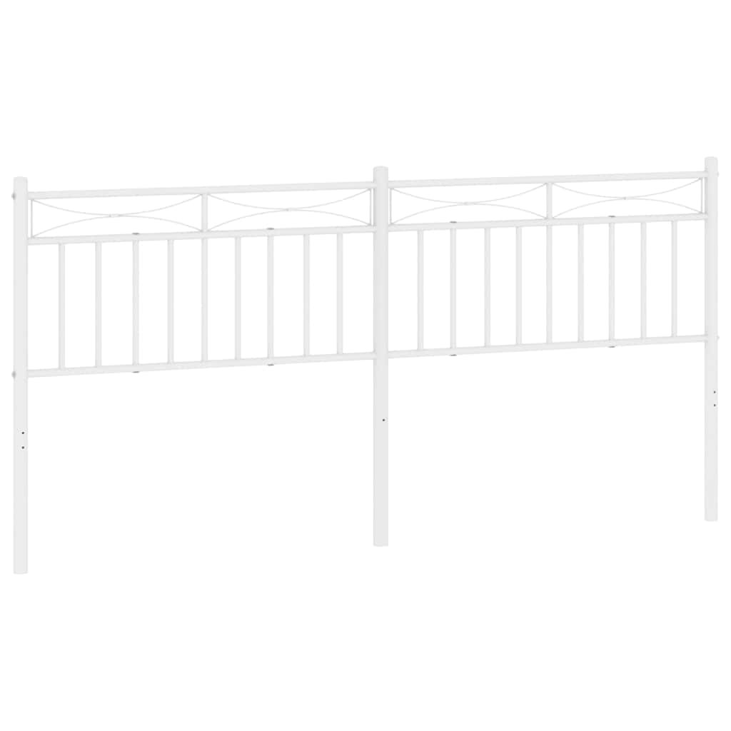 udskiftningsgavl 193 cm metal hvid