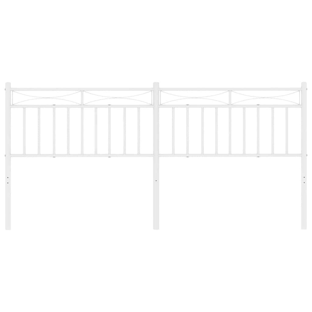 udskiftningsgavl 193 cm metal hvid