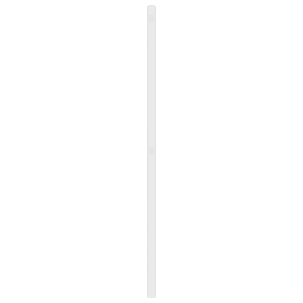 udskiftningsgavl 193 cm metal hvid