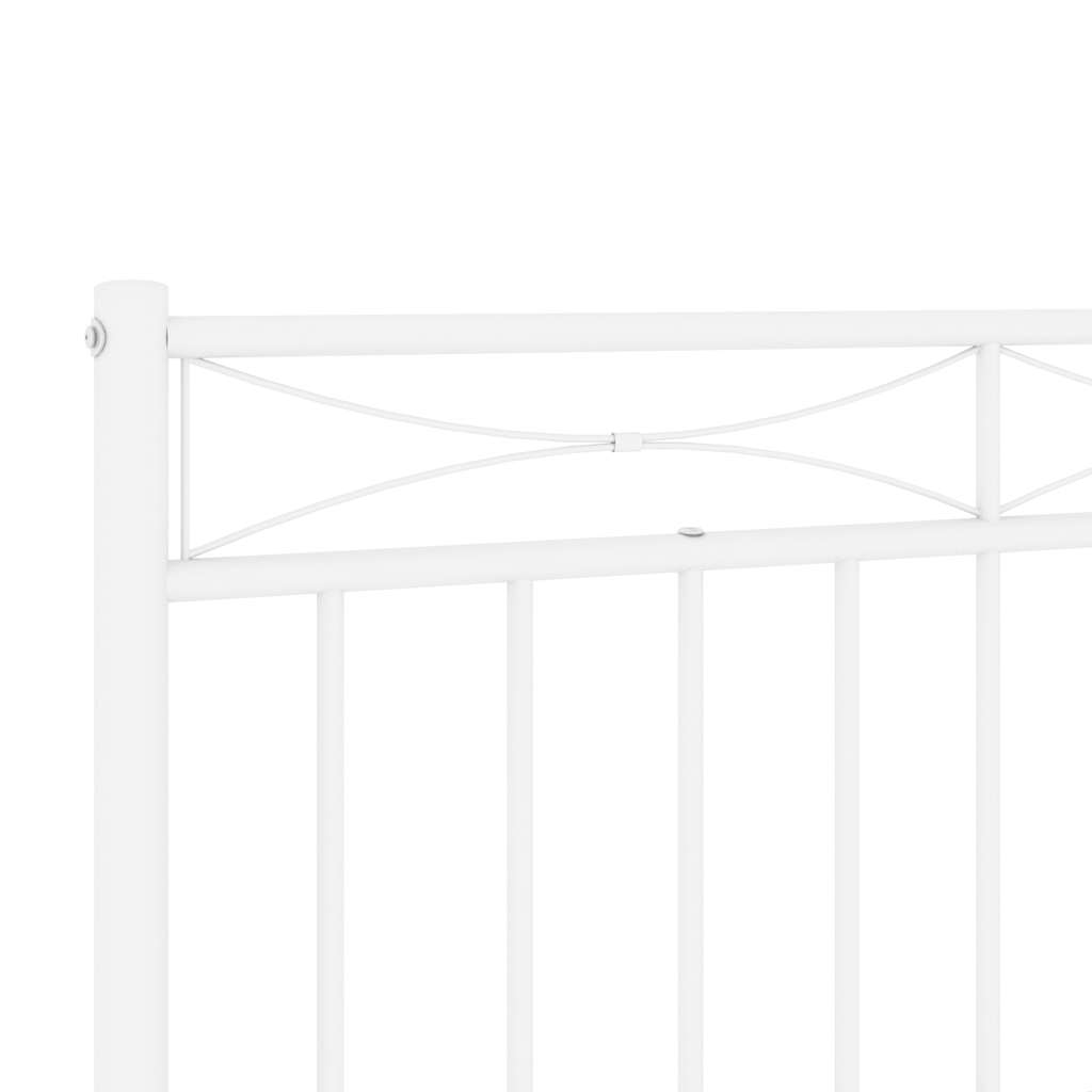 udskiftningsgavl 193 cm metal hvid