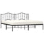 sengeramme med sengegavl 193x203 cm metal sort