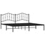 sengeramme med sengegavl 193x203 cm metal sort
