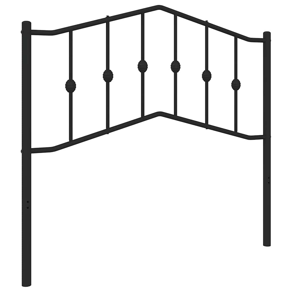 udskiftningsgavl 100 cm metal sort