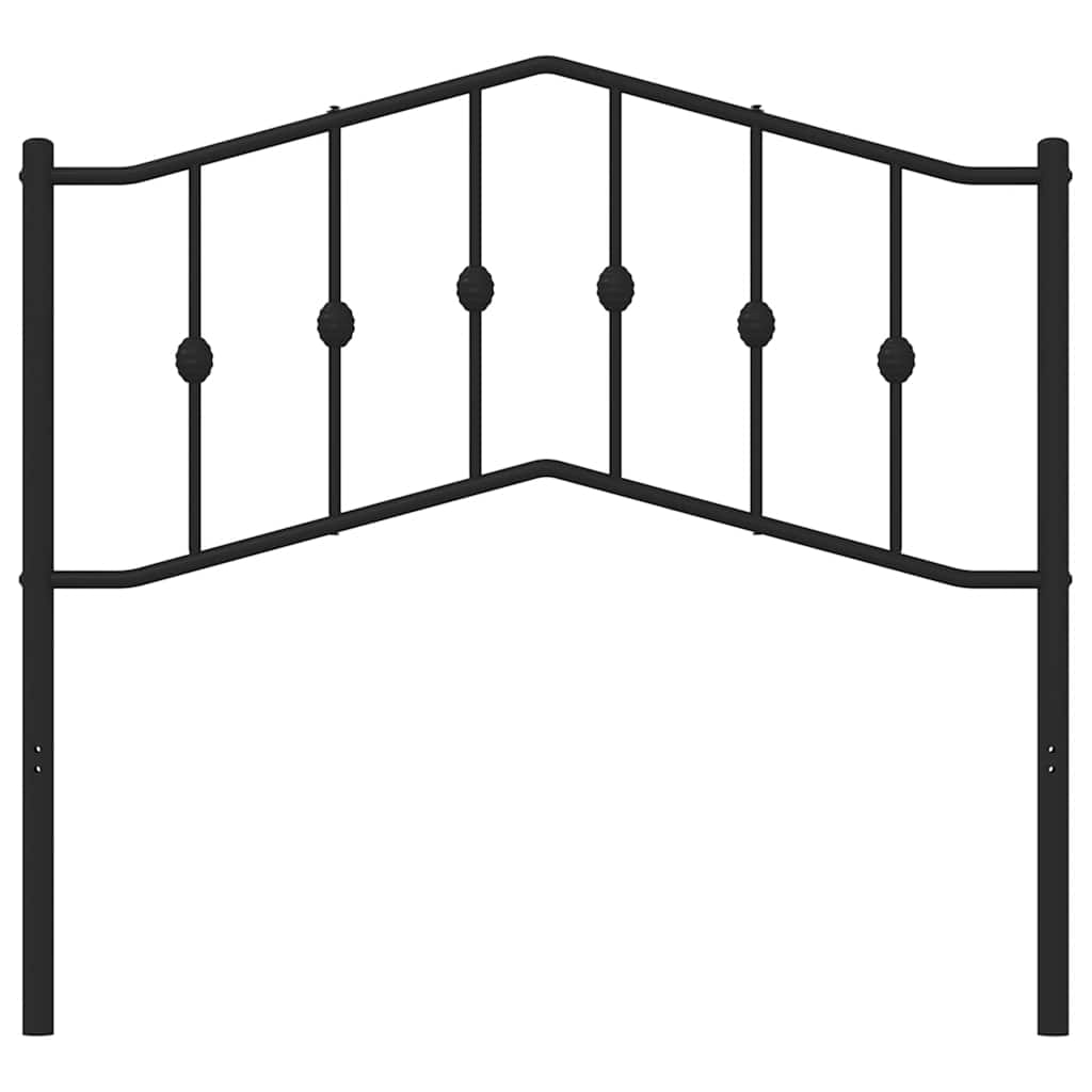 udskiftningsgavl 100 cm metal sort