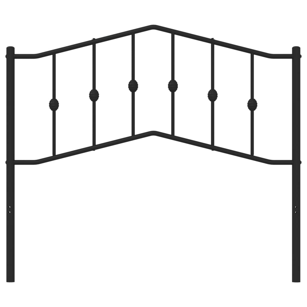 udskiftningsgavl 107 cm metal sort