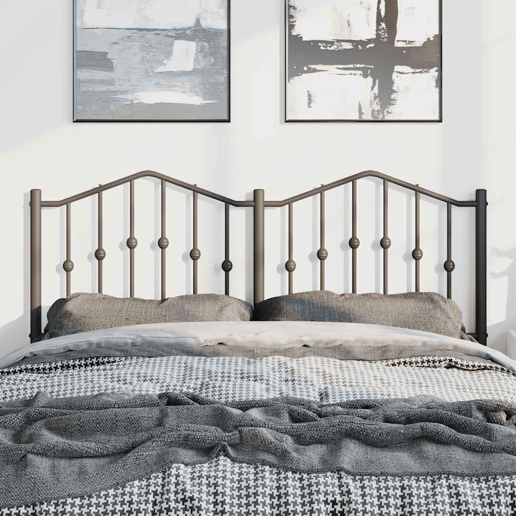 udskiftningsgavl 135 cm metal sort