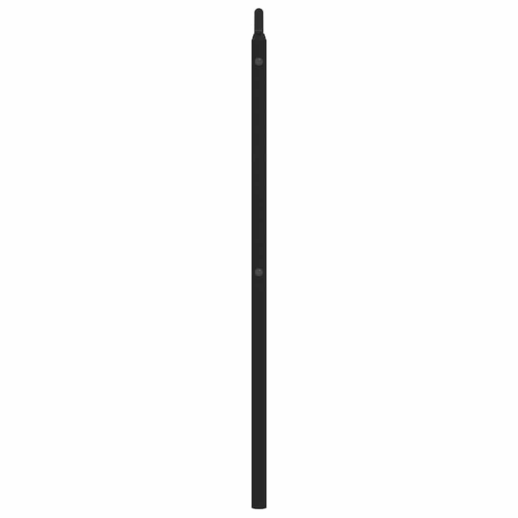 udskiftningsgavl 135 cm metal sort