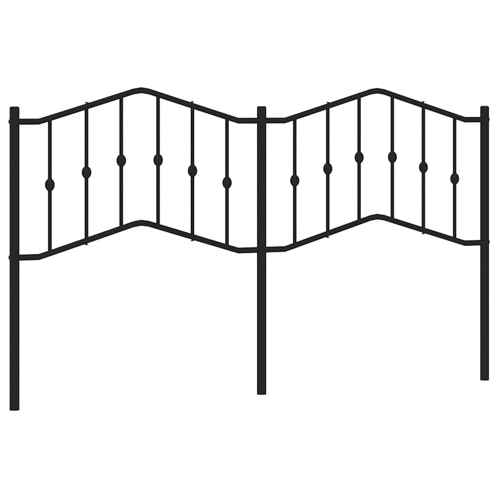 udskiftningsgavl 180 cm metal sort