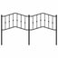 udskiftningsgavl 180 cm metal sort