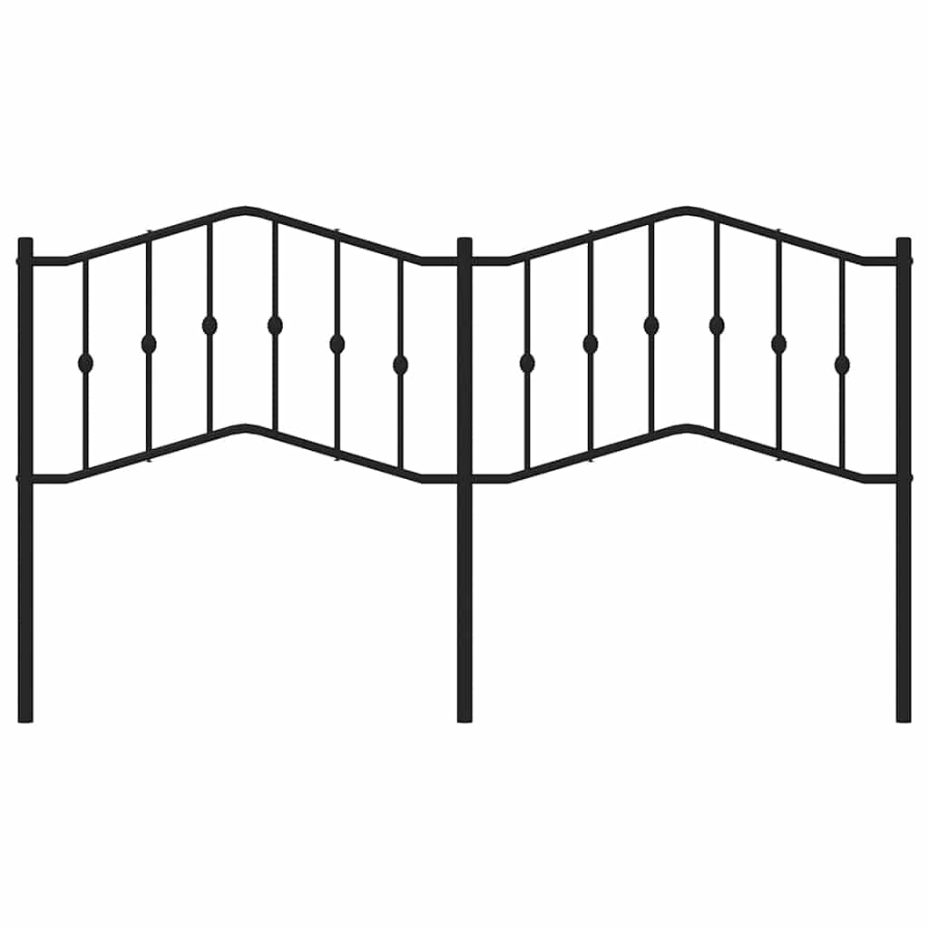 udskiftningsgavl 180 cm metal sort