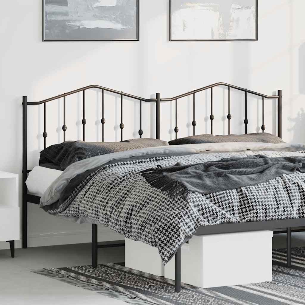 udskiftningsgavl 180 cm metal sort