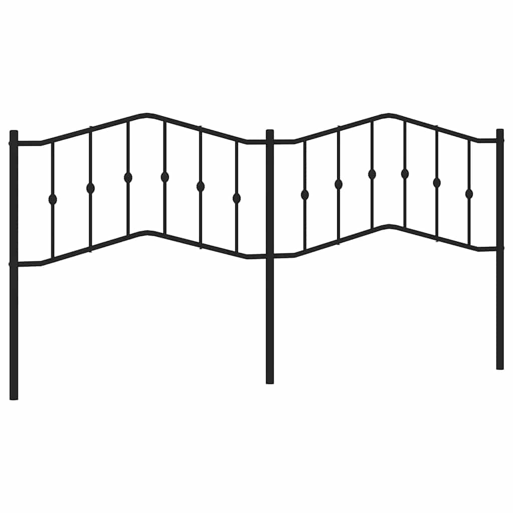 udskiftningsgavl 193 cm metal sort