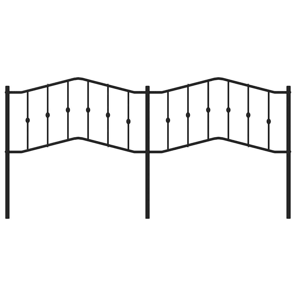 udskiftningsgavl 193 cm metal sort