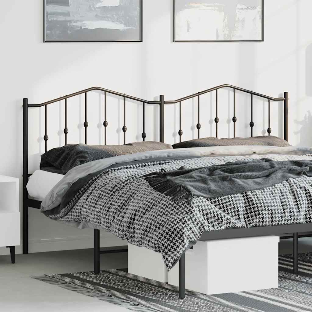 udskiftningsgavl 193 cm metal sort