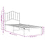 sengeramme med sengegavl 90x190 cm metal hvid