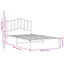 sengeramme med sengegavl 100x200 cm metal hvid