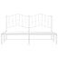 sengeramme med sengegavl 160x200 cm metal hvid