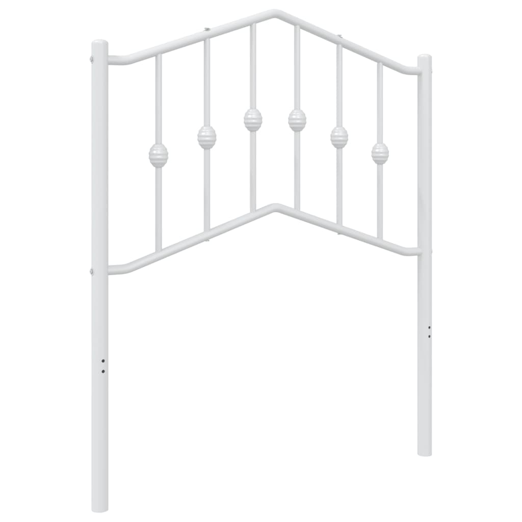 udskiftningsgavl 75 cm metal hvid