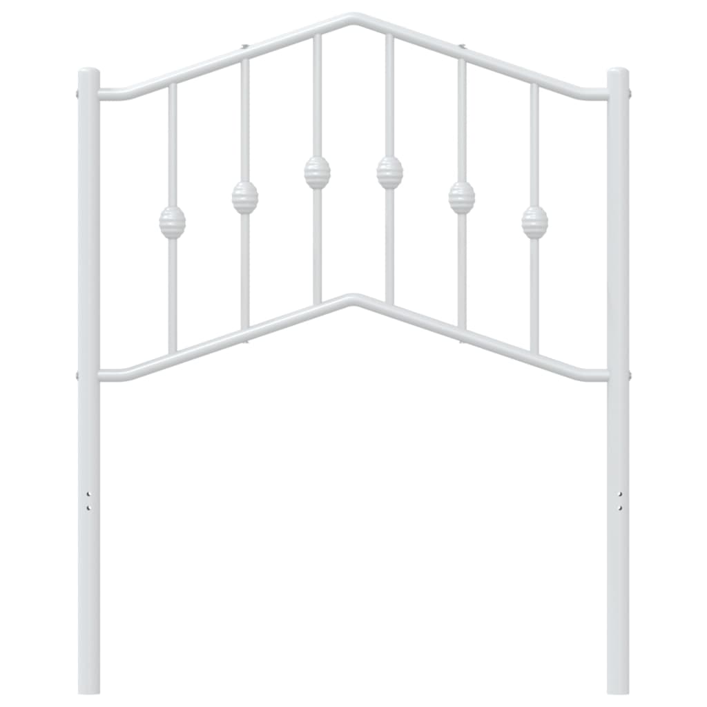 udskiftningsgavl 75 cm metal hvid