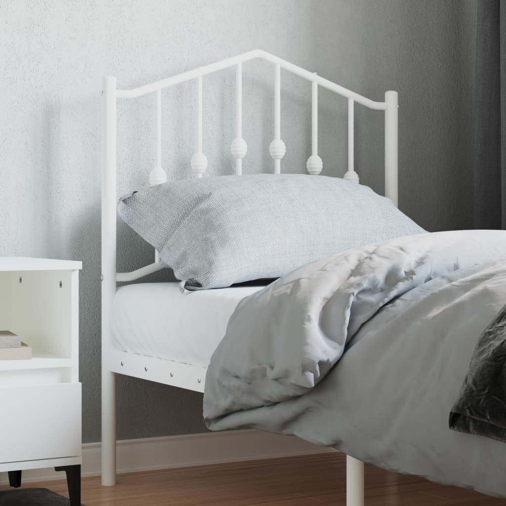 udskiftningsgavl 75 cm metal hvid
