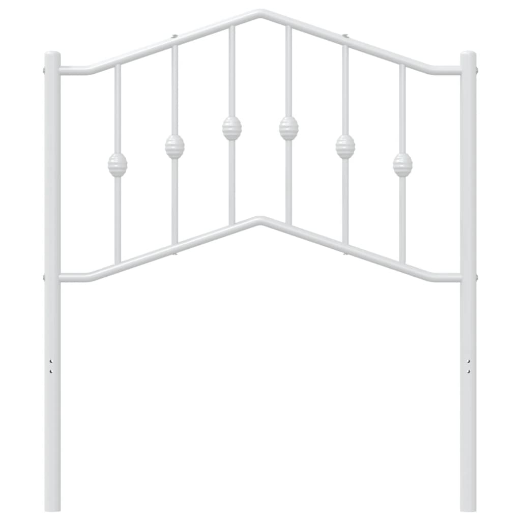 udskiftningsgavl 80 cm metal hvid