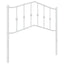 udskiftningsgavl 90 cm metal hvid