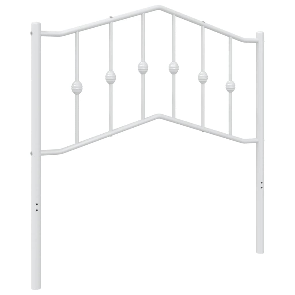 udskiftningsgavl 90 cm metal hvid