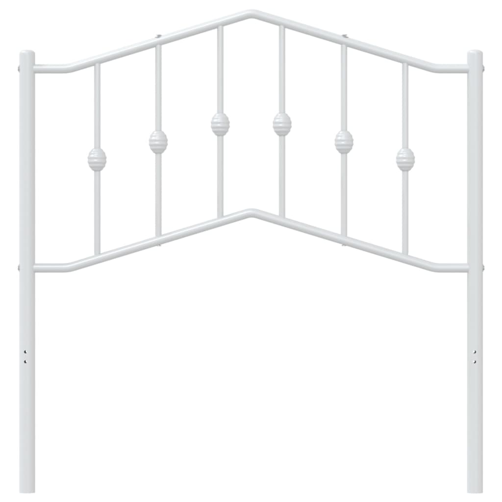 udskiftningsgavl 90 cm metal hvid