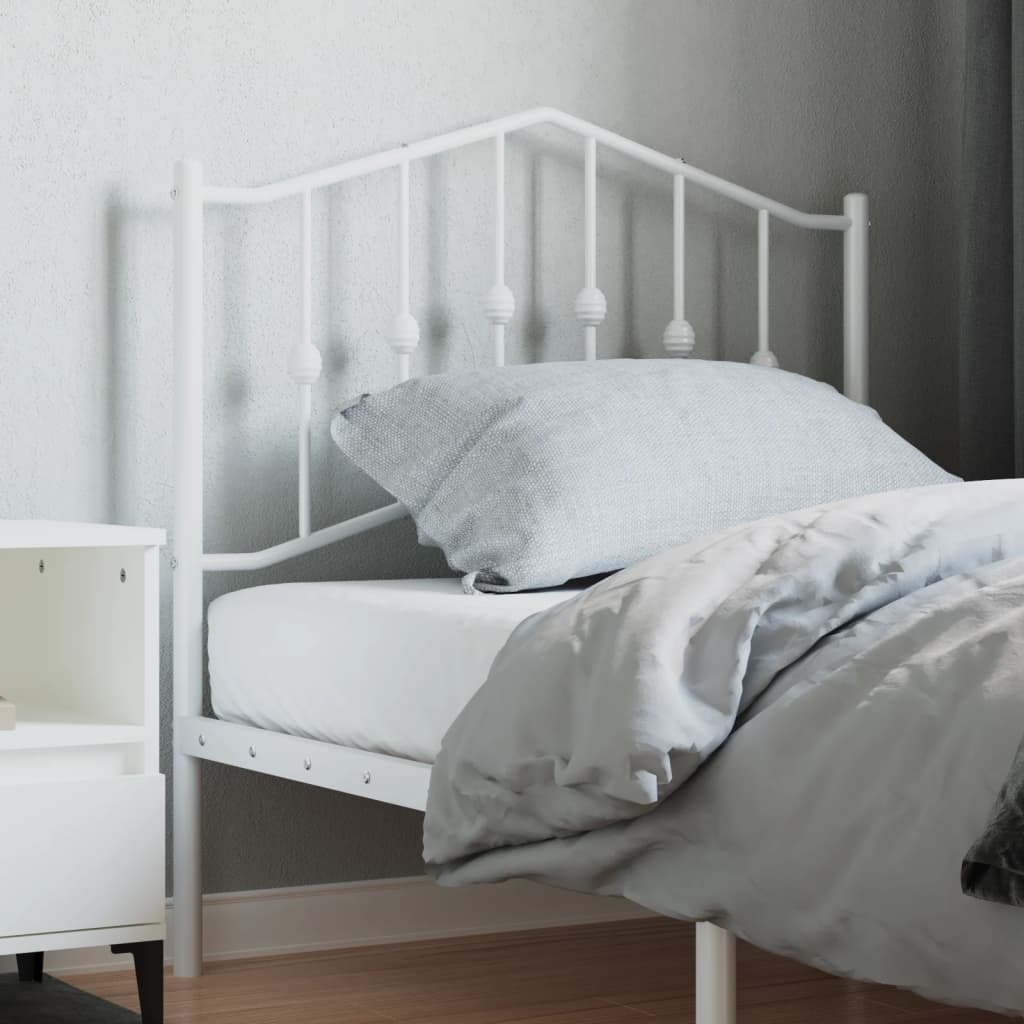 udskiftningsgavl 90 cm metal hvid