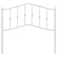 udskiftningsgavl 100 cm metal hvid