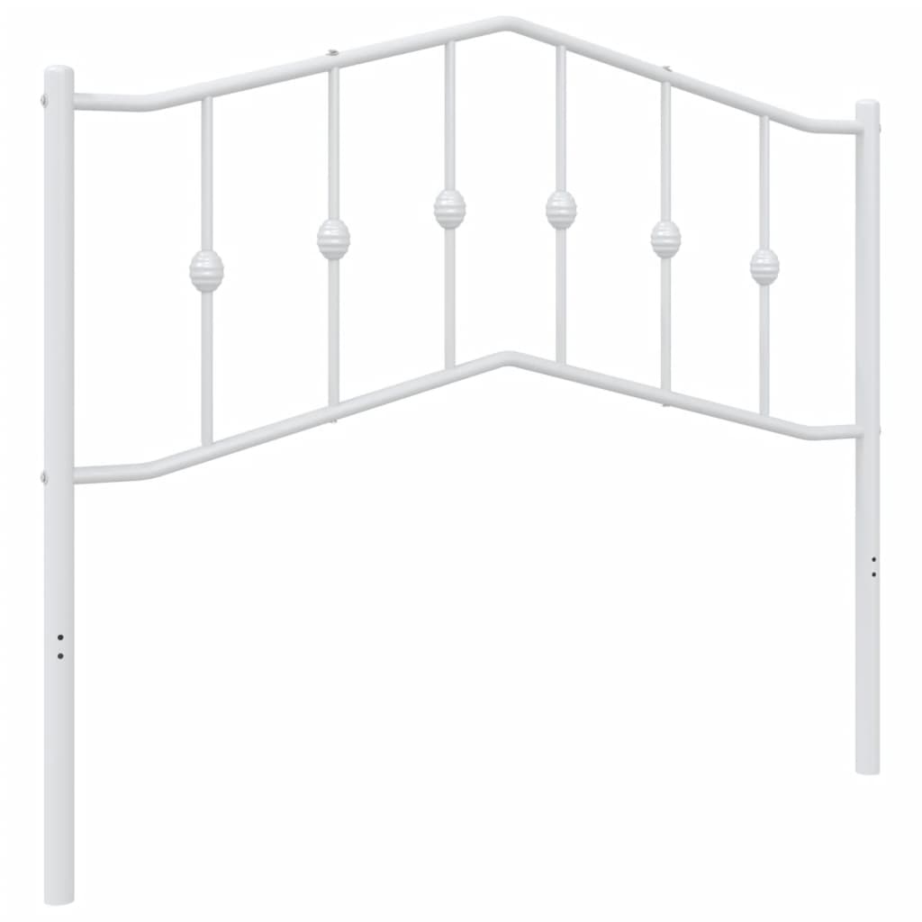 udskiftningsgavl 107 cm metal hvid