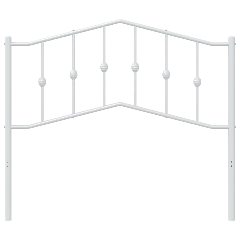 udskiftningsgavl 107 cm metal hvid