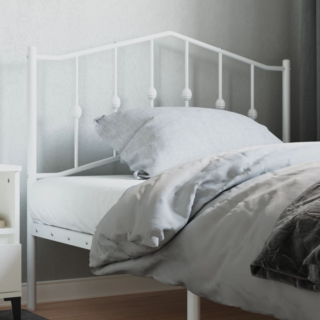 udskiftningsgavl 107 cm metal hvid