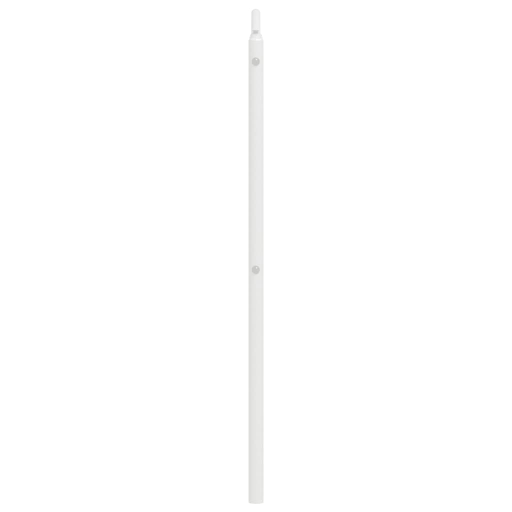 udskiftningsgavl 120 cm metal hvid