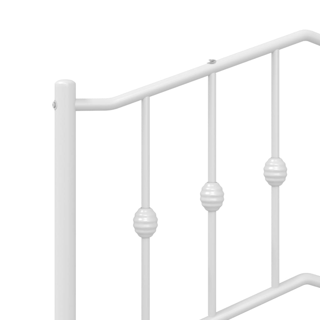 udskiftningsgavl 120 cm metal hvid