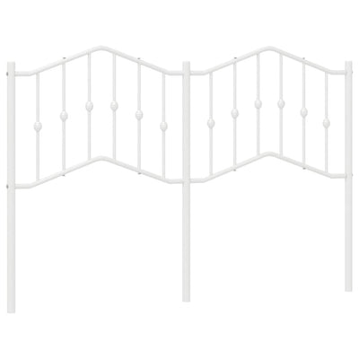 udskiftningsgavl 135 cm metal hvid