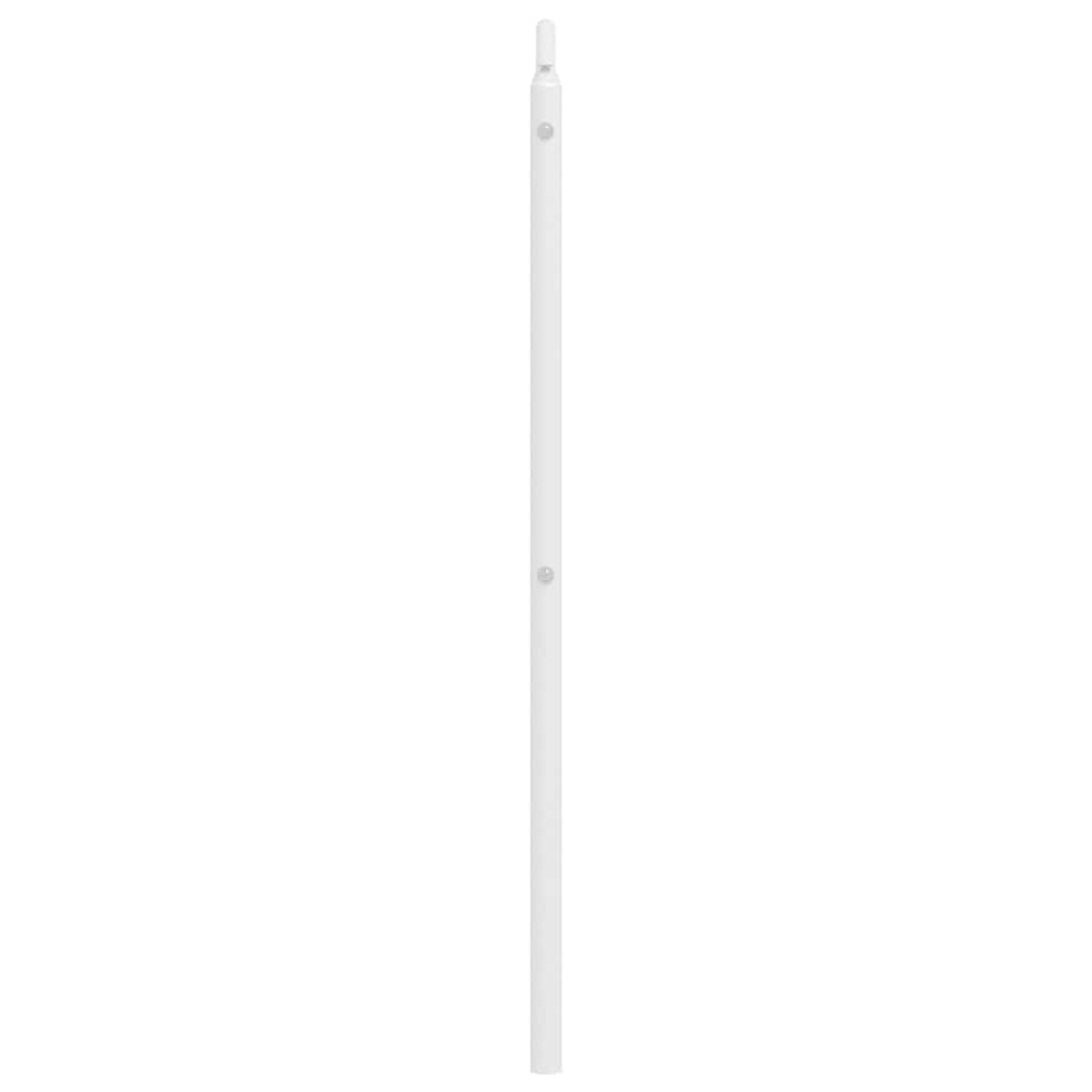 udskiftningsgavl 135 cm metal hvid