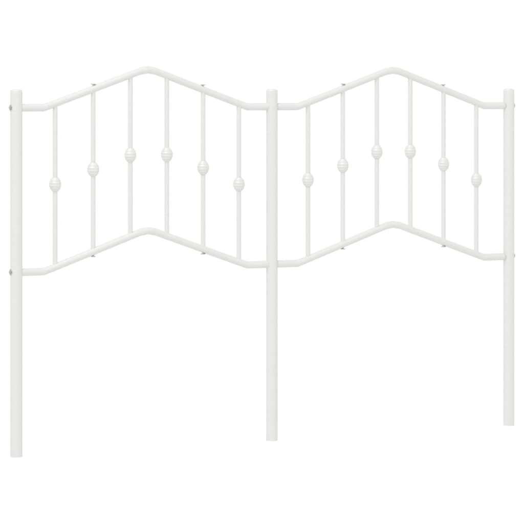 udskiftningsgavl 140 cm metal hvid