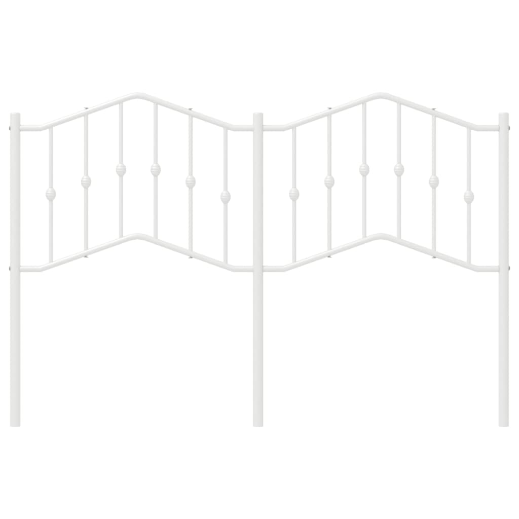udskiftningsgavl 140 cm metal hvid