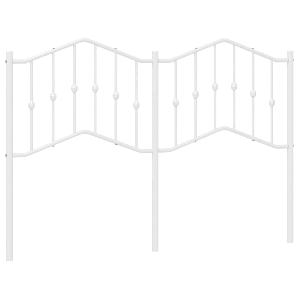 udskiftningsgavl 150 cm metal hvid