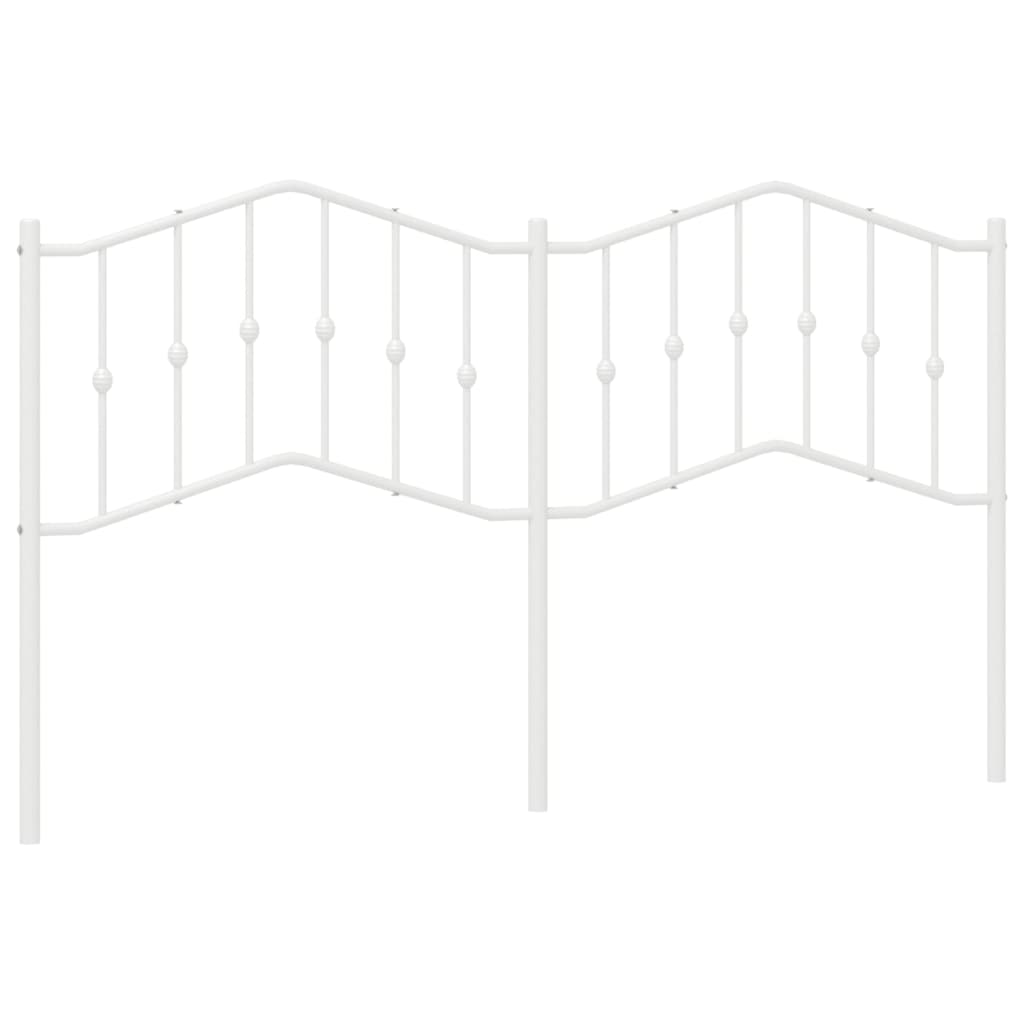 udskiftningsgavl 160 cm metal hvid