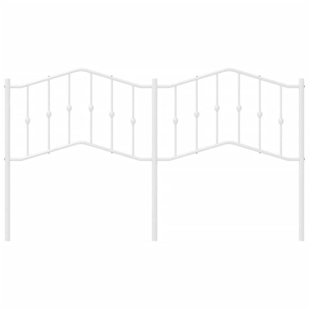 udskiftningsgavl 160 cm metal hvid