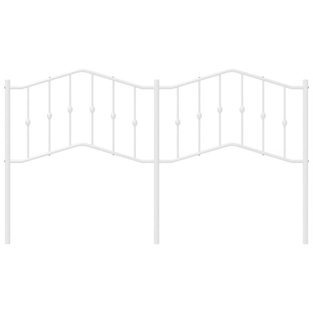 udskiftningsgavl 180 cm metal hvid