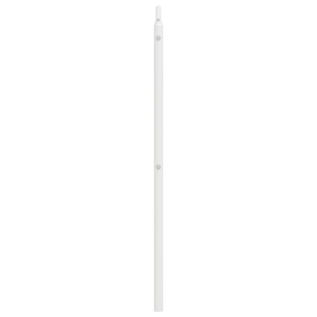 udskiftningsgavl 180 cm metal hvid