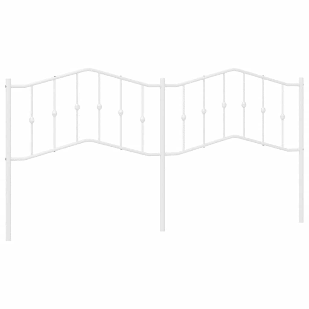 udskiftningsgavl 193 cm metal hvid